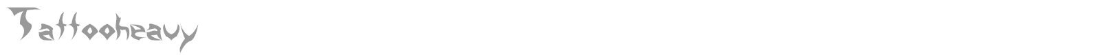 Tattoo Heavy font preview